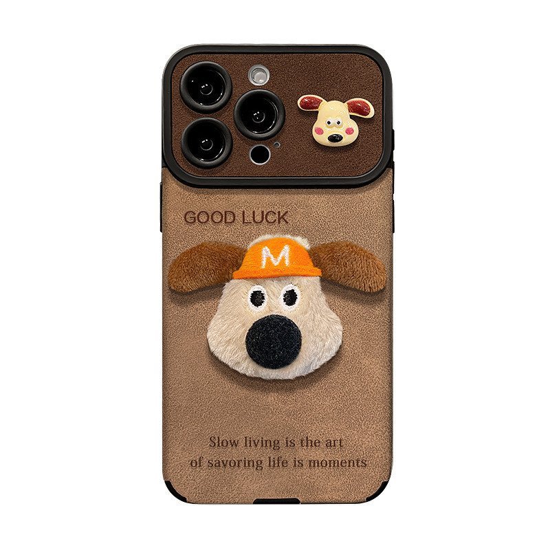 Sang Trọng Shopkeeper Chó Dây Thích Hợp Cho 15 Thu Đông Ốp Lưng Điện Thoại Nữ Mới iphone17promax Silicone 16 14 13 12 11