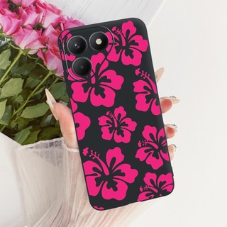 Ốp Cho Tecno Pova 7 4G LJ6 / Pova 7 5G LJ7 Vỏ Điện Thoại Hoa Phổ Biến Nơ Mềm Silicon Đen TPU Cho Pova7 Vỏ