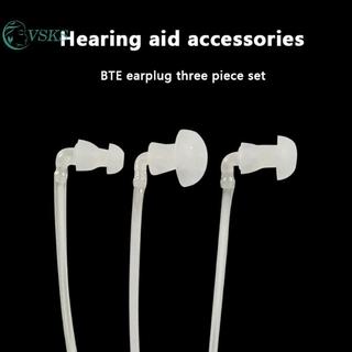 Chenlongshang 1 Bộ Máy Trợ Thính Nút Tai Nghe Nút Tai Đầu Tai Mái Vòm Có Ống Âm Thanh Cho Loại Hộp Phía Sau Tai Máy Trợ Thính Phụ Kiện EN