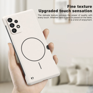 Ốp điện thoại không khung siêu mỏng mờ cho Samsung Galaxy A73 A53 A33 A23 A13 A03 A12 M12 A20S A22 A32 A52 A52S A03S A02S M32 4G 5G Vỏ chống sốc PC cứng từ tính màu trơn