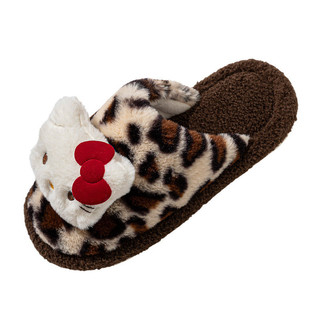 Sandali bông nữ nam Hello Kitty - Trong nhà, ấm áp lông xù, đế bao chân, chống trượt