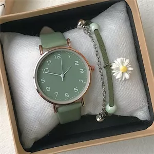 Đồng hồ nữ tối giản phong cách retro mới Bộ vòng tay đồng hồ khí chất nghệ thuật phù hợp với quà tặng của phụ nữ