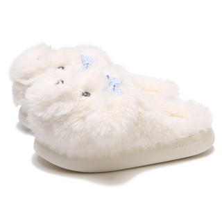XIXITIAO Dép Cotton Nữ Mùa Đông Ấm Áp Thoải Mái Hoạt Hình Ngọt Ngào Chó Con Thời Trang Thường Ngày