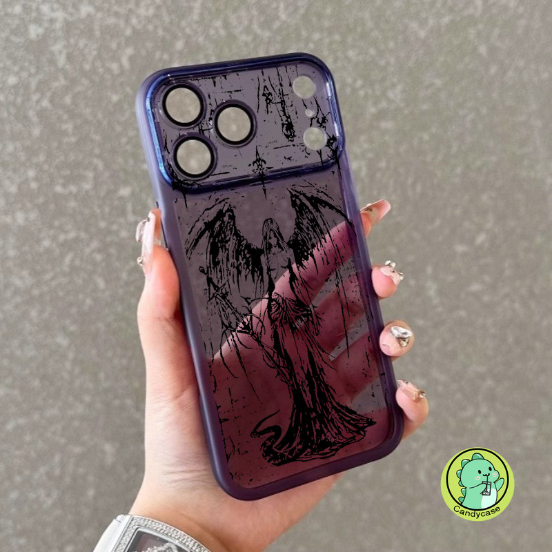 Ốp Điện Thoại Thiên Thần Tối Gothic Vintage Cho IQOO Z10 Z10X Z9 Turbo Pro Plus Pro + Z9X Z9S Z8 Z8X Z7 Z7X Z7i Z6 Pro Lite Z5 Z3 Z1 5G 4G Vỏ Chống Sốc Y2K Dễ Thương Có Ống Kính
