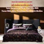 Bộ chăn ga gối Lụa Jacquard mềm mại MemMinbedding Luxury tone màu thanh lịch họa tiết bướm tinh xảo - L41678