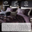 Bộ chăn ga gối Lụa Jacquard mềm mại MemMinbedding Luxury tone màu thanh lịch họa tiết bướm tinh xảo - L41678