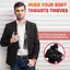 Túi áo vest lưu trữ JVSUB, túi đeo chéo da nhiều ngăn, túi đeo vai phong cách retro, chống trộm, đa năng đựng điện thoại