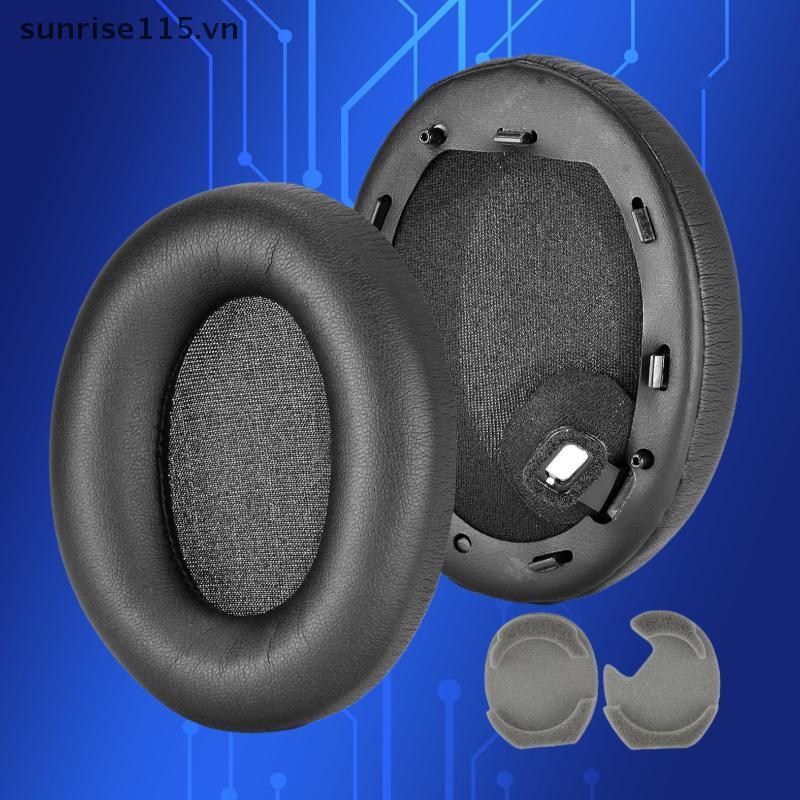 SRVN 2 Chiếc Tai Nghe Sửa Chữa Phần Thay Thế Da Protein Memory Foam Ear Pads Cho WH-1000X M3 M4.