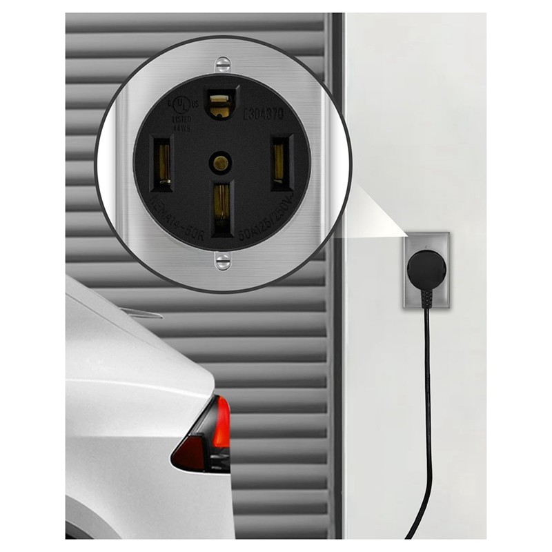 NEMA14-50 Ổ Cắm Bằng Cấp Công Nghiệp Cho Even, Bạc EV Sạc 50Amp 125 / 250V Receptacle