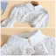 Khăn choàng chống nắng SUNKISSD, Cổ áo giả hoa voan, Áo khoác ren dáng rộng đẹp cho bé gái