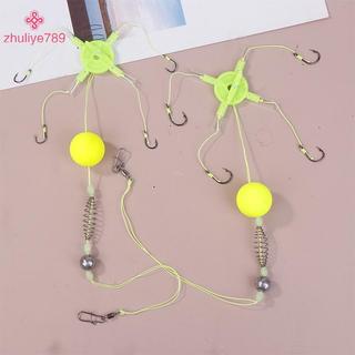 < zhuliye789 > 1PC Mồi Câu Cá Lồng Dây Thép Carbon Móc Bộ Câu Cá Chống Cuộn Dây Mồi Lồng Phao Dòng Nhóm Ăn Chìm Câu Cá