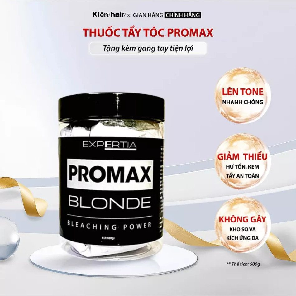 Thuốc tẩy tóc Promax, Bột tẩy tóc cao cấp không xót da đầu, lên tone nhanh, không hư tóc | Trunghair