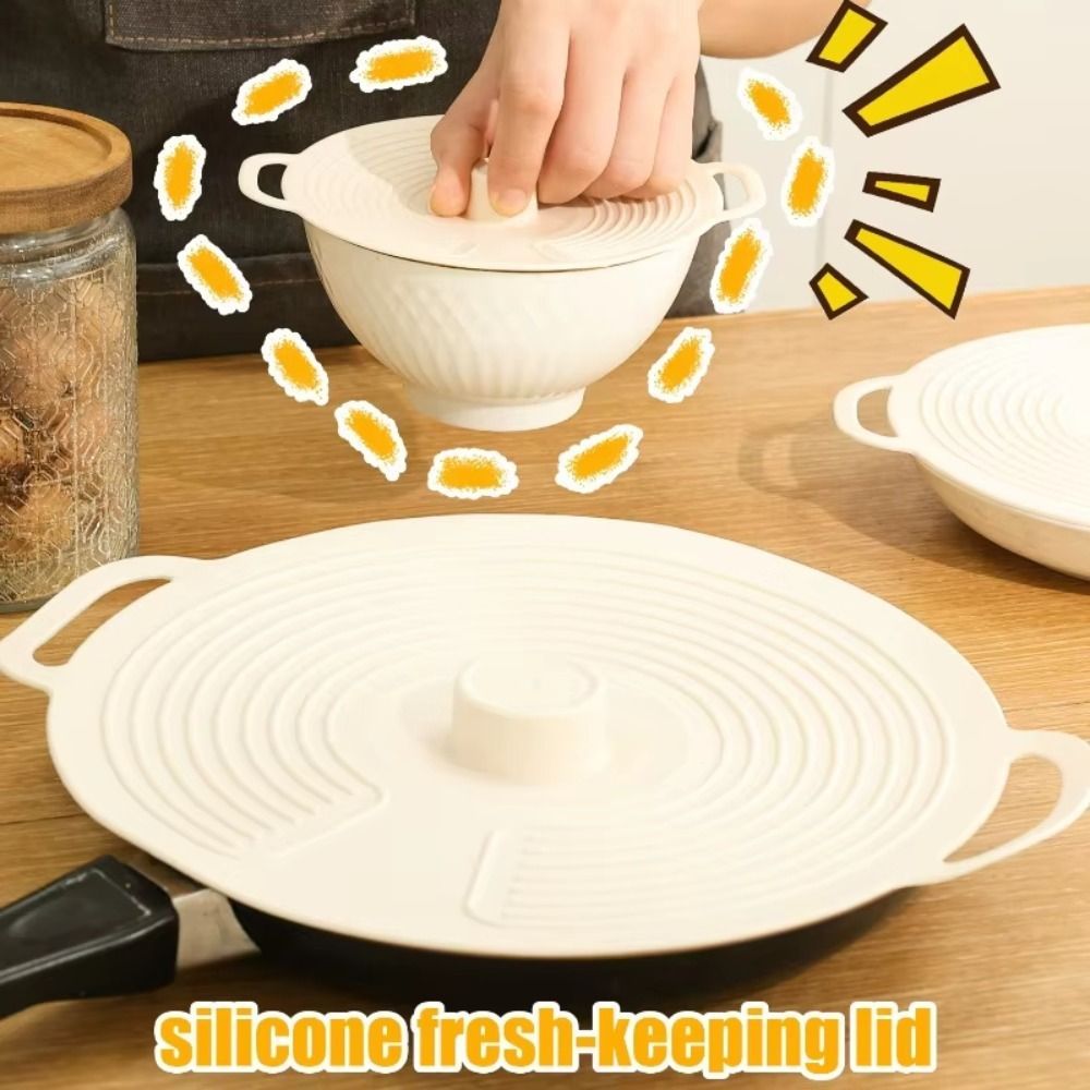 Nắp nồi silicon ESSENCEH, Nắp bát chống bụi chống tràn, Vỏ dầu niêm phong có thể tái sử dụng chống nước cho tủ lạnh lò vi sóng
