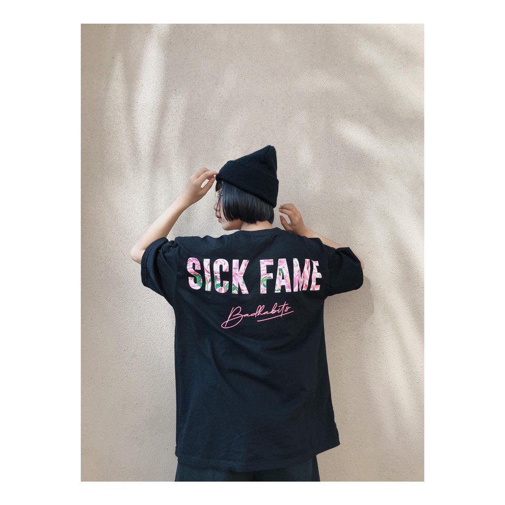 Áo Thun Unisex Bad Habits Sick Fame Đen 100 Cotton - Local Brand Chính Hãng | BigBuy360 - bigbuy360.vn