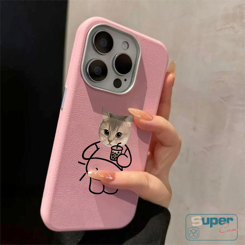 Ốp Lưng Tương Thích Cho IPhone 13 11 16 17 15 14 12 Pro 7 8Plus 13 12 16 15 11 14 Pro Max 16 Plus X XR XS Max Cặp Đôi Dễ Thương Bụng Mèo Abs Puppy Cover