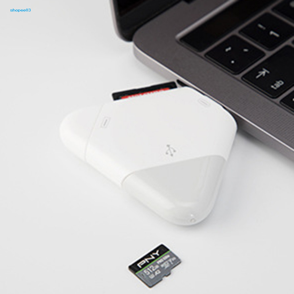 [Ky] Đầu đọc thẻ Bộ chuyển đổi thẻ nhớ TF / Micro-SD tam giác 3 trong 1 cho điện thoại di động