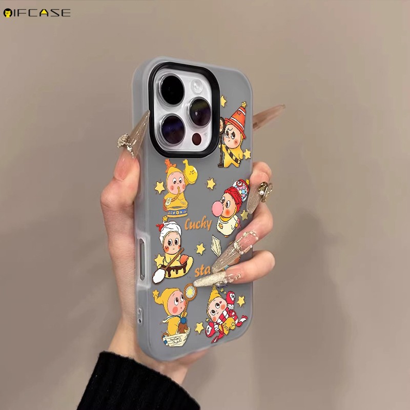 Dành Cho Tecno Pop 10 10C 9 8 7 Pro Pova 7 Neo 6 Pro 5 Spark GO 2 2S 1 1S 4G 5G Ốp Điện Thoại 2 Trong 1 Hai Lớp Xung Quanh Ngôi Sao Lấp Lánh May Mắn Hoạt Hình Dễ Thương Vỏ Mờ