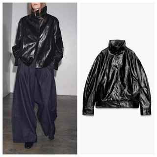 Áo khoác Bomber dài tay cổ cao mùa thu Z 3548251