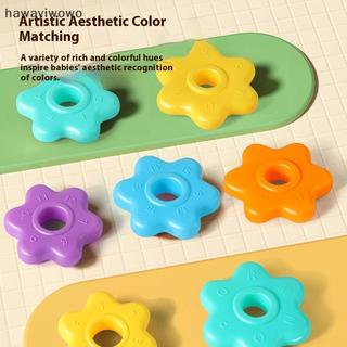 [HAW] 1 Bộ Montessori Tháp Cầu Vồng Xoay Đồ Chơi Xếp Chồng Bé Trẻ Em Phát Triển Kỹ Năng Vận Động Trò Chơi Xếp Chồng Quà Tặng Giáo Dục VN