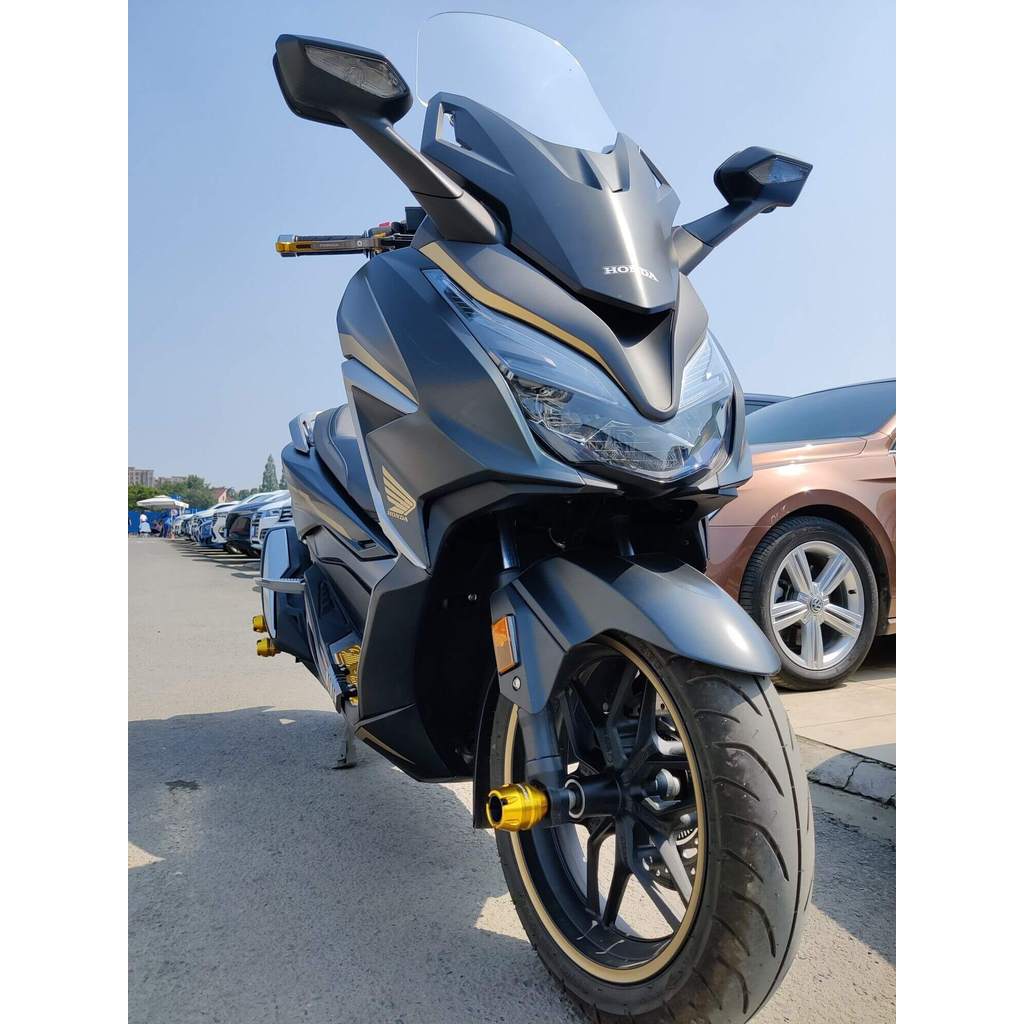 Dành Cho Xe HONDA PCX160 FORZA250 FORZA300 NSS350 Bảo Vệ Ống Xả Thanh Chống Rơi Thanh Trượt