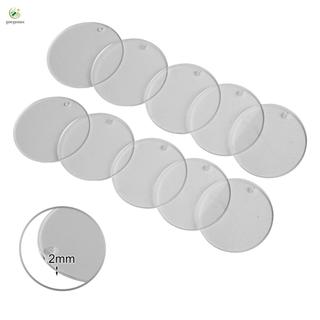 ⭐GROUS⭐Acrylic Christmas Crafting Discs Pack of 10 Various Sizes for Personalized Decor