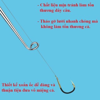 【Hỷ】Dụng cụ gỡ lưỡi câu thông minh bằng inox, thiết kế ergonomic cầm nắm dễ dàng, phù hợp cho cả người mới và chuyên gia