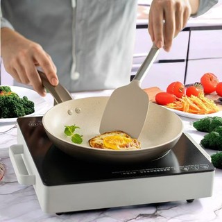 Tay Cầm Ống Thìa Silicon Hai Mảnh Bộ Chịu Nhiệt Độ Cao Nấu Ăn Thìa Chống Rò Rỉ Thìa Chống Dính Nhà Bếp