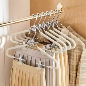 Một Mảnh Cotton Chống Trơn Trượt Quần Áo Gia Đình Móc Treo Liền Mạch Phù Hợp Với Móc Treo Có Kẹp Quần Lót Giá Phơi
