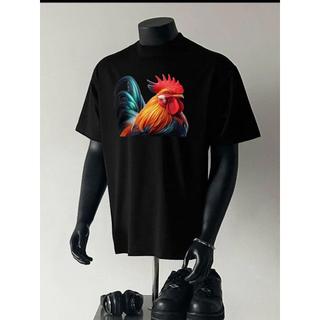 Áo thun Stee Cổ tròn GÀ TRỐNG Localbrand ITSNCUONGI Unisex Cotton