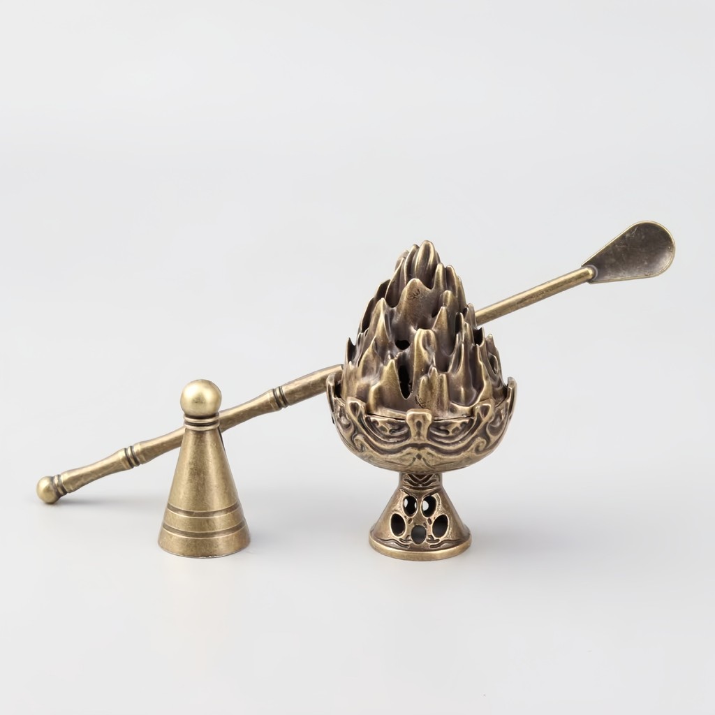 Mini Boshan Đốt Tự Chế Chùa Hương Thiền Lư Chống Dính Hương Nhỏ Mây Tốt Lành Cổ Trà Trang Trí JKLU