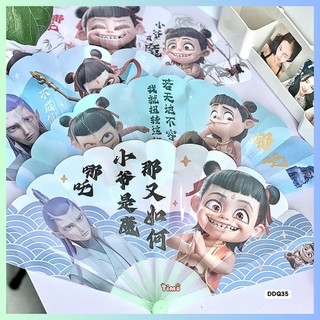 Quạt Tay Cầm Hoạt Hình Xếp Cute Tổng Hợp Mẫu Nhiều Màu Dễ Thương Timo DDQ35