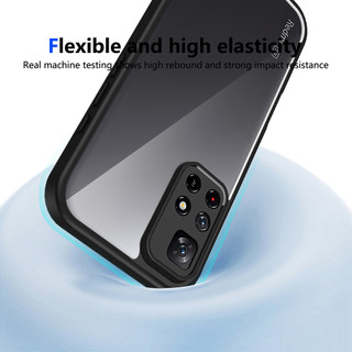 Dành cho Redmi Note 11s 5G / Note 11 Pro 4G / 5G Ốp điện thoại cứng trong suốt Khung silicon mềm Chống rơi Vỏ mỏng chống sốc