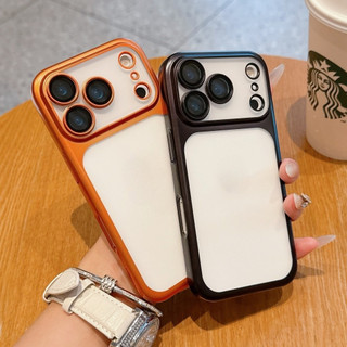 Dành Cho iphone17promax Ốp Lưng Mỏng Mờ Cứng Điện Thoại Cho iPhone 17 Pro Max 17Promax Có Bảo Vệ Ống Kính Vỏ Mỏng Chống Sốc