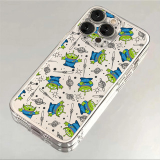 Ốp Điện Thoại Cho OPPO A6 A5 A3 Pro 5G A3X A5X A57 A77 A77S A53 A36 A76 A96 A52 A72 A92 4G Reno 8T 7Z 8Z Ốp Lưng Hoạt Hình Ngoài Hành Tinh TPU Dễ Thương Silicon Mềm Trong Suốt Camera
