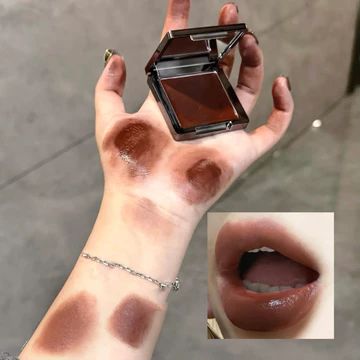 Lip & Cheek Kem Công Dụng Kép Bùn Matte Mist Nhung Son Môi Đỏ Đậm Nâu Thạch Làm Đầy Chắc Chắn Son Bóng Blush Kem Tint Trang Điểm
