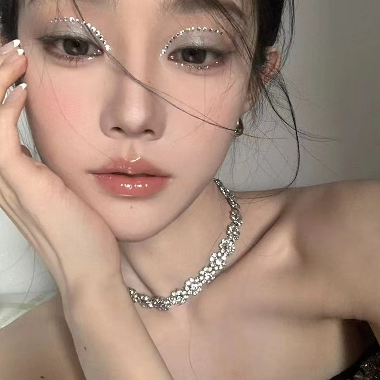 Vòng cổ nữ xương đòn cao cấp Super Flash Full Diamond