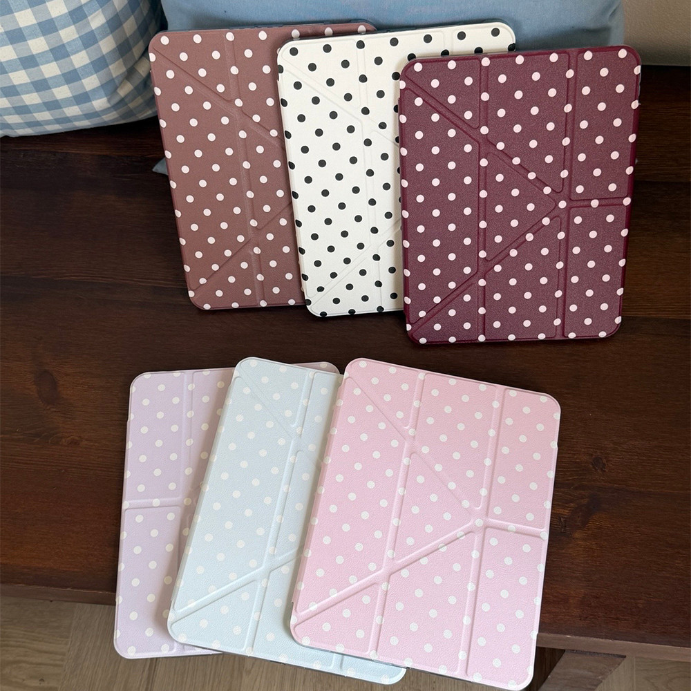 Vỏ cứng Da gấp chữ Y cho Mini6 Mini7 A17Pro IPad 5 6 7 8 9 10 11 A16 Air 2 3 4 5 6 7 Air 11 M2 M3 Pro10.5 Pro11 2020 2021 2022 Pro13 M4 M5 2024 Khe cắm bút chì 2025