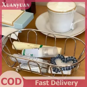 Giỏ đựng đồ sắt XUAN Sắp xếp đa năng cho phụ kiện, mỹ phẩm, trang điểm, bàn làm việc, đạo cụ ảnh, giỏ kệ VN