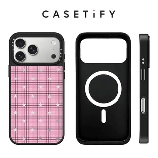 Từ Tính Màu Hồng Pentagram Lưới Gương Cứng Ốp Lưng Điện Thoại iPhone 17 Pro Max 17 Air 16 Plus 15 14 13 12 11 Vỏ Chống Sốc