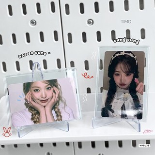 Giá Đỡ Ảnh Bo Góc Tam Giác Trong Suốt Acrylic Decor Card Idol Góc Học Tập Xinh Timo VPBL35