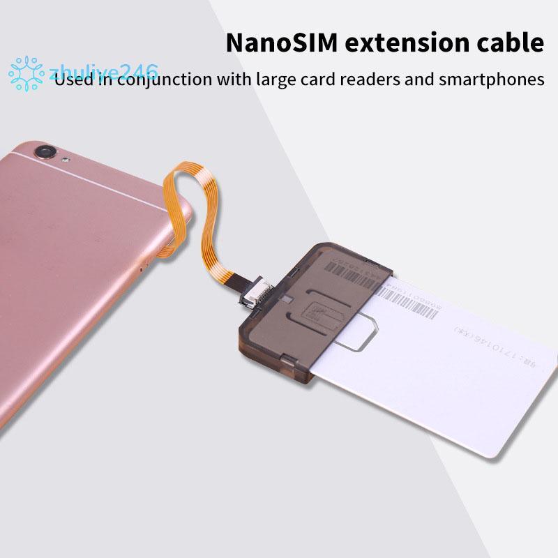 Bộ chuyển đổi thẻ Sim Nano 4FF Cáp nối dài FPC sang Nano 4FF Micro 3FF ...