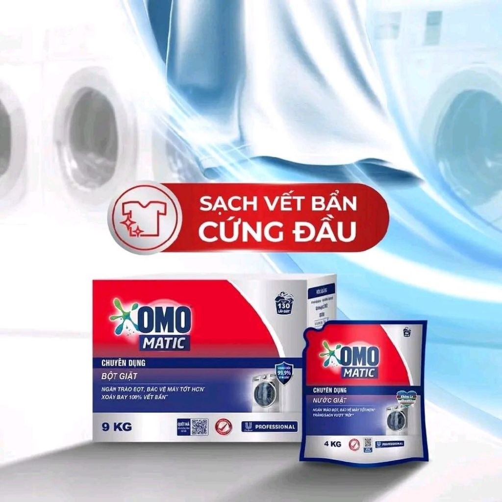 Bột Giặt OMO Matic Chuyên Dụng  Thùng 2 Túi x 4.5kg