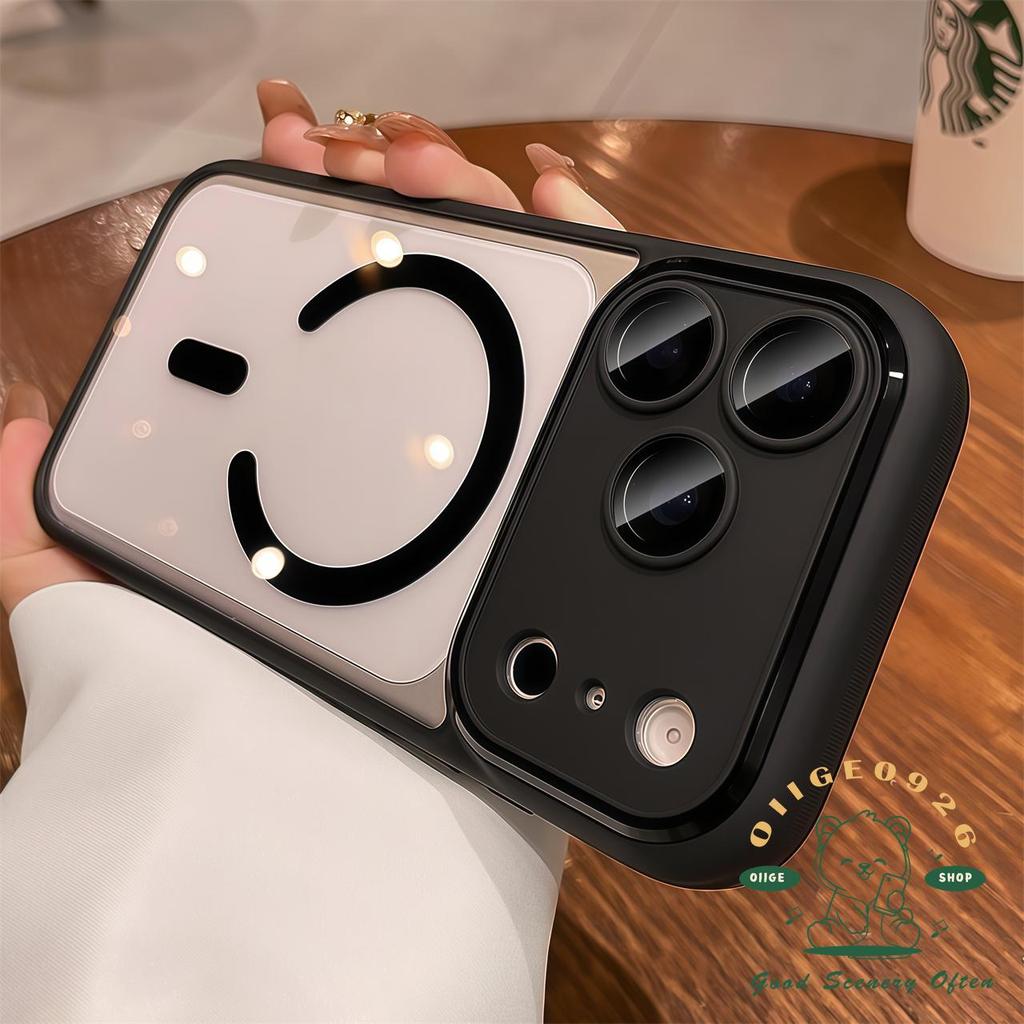 【 Ốp lưng iPhone17 】 Vỏ điện thoại từ tính acrylic lỏng màu cam iphone17 Pro Max16 15 14 13 cho vỏ iPhone Vỏ mềm silicon TPU chống sốc