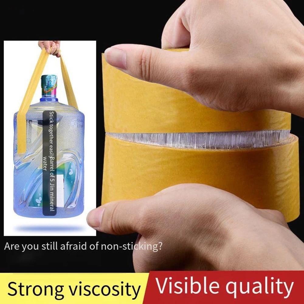 Mới 5 / 10M Siêu Mỏng Mạnh Cố Định Hai Mặt Băng Dính Lưới Mờ Băng Chống Thấm Nước