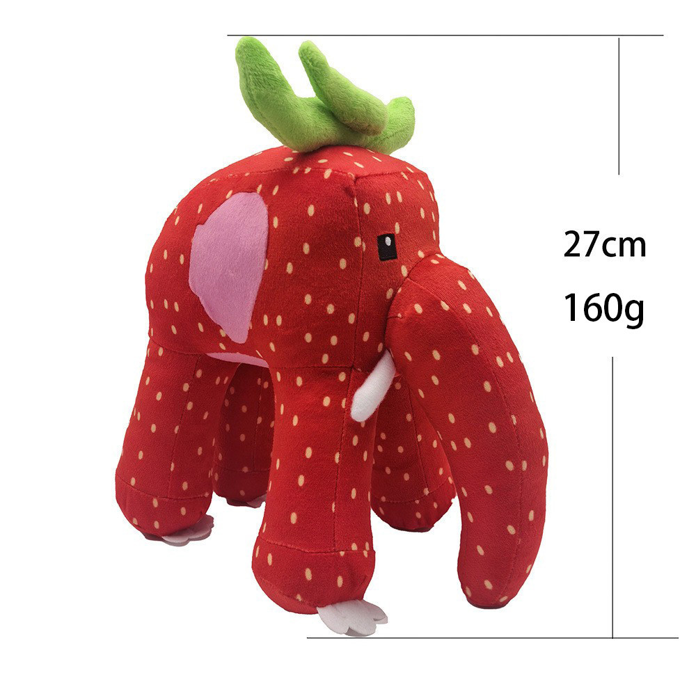 Steal A Brainrot Plushie Toys Dolls Red Strawberry Elephant Plush Stuffed Toys for Kids New Spooky Lucky Block Plushies Funny Toys Gift