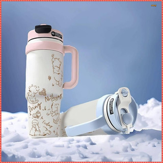 2025 Dòng Winnie the Pooh Cốc giữ nhiệt dễ thương Ice Master Cup Cốc rơm có giá trị cao Big Mike Làm mát sức chứa lớn Nam Nữ Phong cách20250811