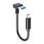 GODD 25 50 100cm Ngắn 5Gbps USB3 0 USB3 0 sang Type C Cáp 90 Độ Khuỷu Tay USB3 0 đến Type C Cáp