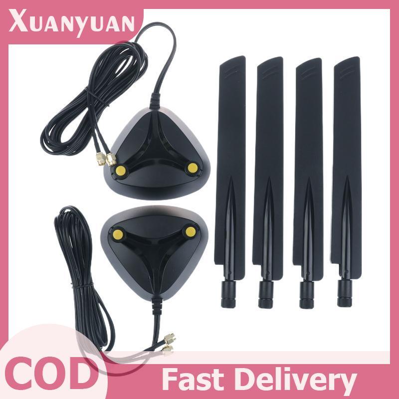 XUAN WiFi6 WiFi7 2.4G / 5.8G / 6G Band Ăng-ten ngoài 12dbi Router RP-SMA VN Router Ăng-ten