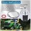 Thay thế van điện từ máy cắt điện từ YOI Universals 846639 Van điện từ đóng nhiên liệu có dây nịt Máy cắt vườn Par