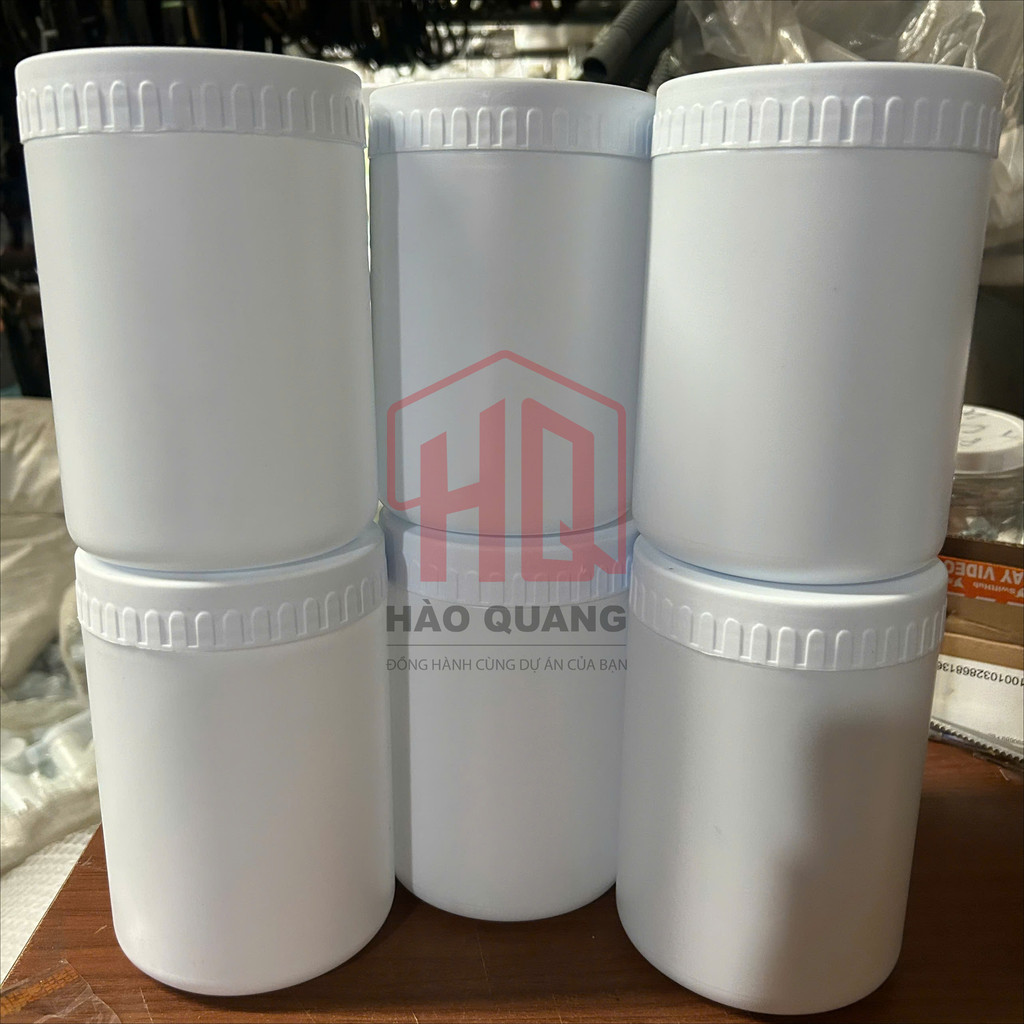 10 Lọ Nhựa Trắng 1.5 Lít Nắp Vặn Chống Ẩm – Hũ Nhựa Đựng Thực Phẩm, Đựng Gia Vị, Đựng Bột, Hạt Khô